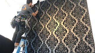 Residencial wallpaper installation [upl. by Niala]