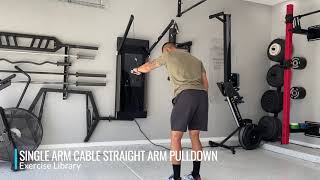 Single Arm Cable Straight Arm Pulldown [upl. by Ecnarretal705]