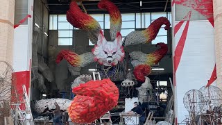 Carnevale di Viareggio 2024  2 anteprima dei lavori [upl. by Rabbi94]