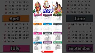 Calendar 2024 calendar calendar2024 2024 2024calendar [upl. by Clayberg]