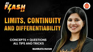 Limits Continuity And Differentiability  JEE 202425  PYQs  Namrata Maam [upl. by Haela]