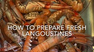 How to prepare and clean fresh langoustines [upl. by Edd360]