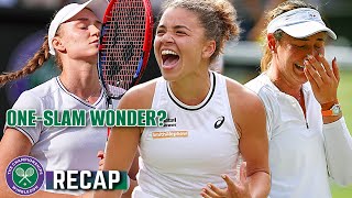 Rybakina FUMBLES to Krejcikova Paolini SURVIVES crying Vekic  Wimbledon 2024 [upl. by Rothberg]