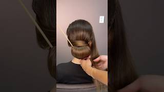 The easiest way to style your hair like this👉hairstyle hair hairtutorial foryou ponytail yt [upl. by Chobot156]