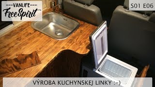 Projekt VW T5 Camper  S01E06  Kuchynská linka [upl. by Ecnarual]