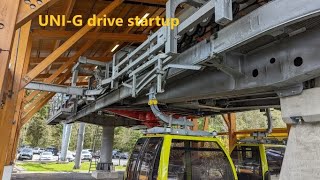 Doppelmayr UNIG gondola drive startup [upl. by Cortney]