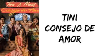 TINI  Consejo de amor feat Morat letra [upl. by Ronyar794]