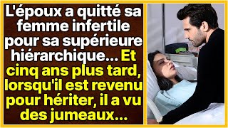 Le mari a quitté sa femme stérile 5 ans plus tard il est revenu pour hériter et a vu des jumeaux… [upl. by Nylireg]