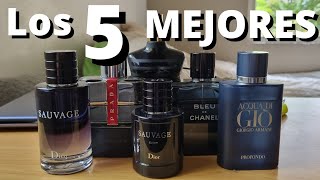 Los 5 MEJORES PERFUMES para el HOMBRE PROMEDIO [upl. by Areta]