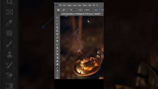 The FASTEST Way to Create a Lamp Fire in Photoshop CC [upl. by Yorick]