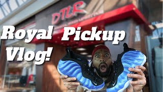 Nike Foamposite One Royal Mall Vlog Pickup amp Unboxing [upl. by Cristobal]