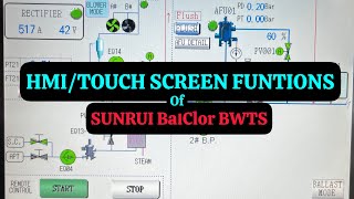 HMIHuman machine interface different optionsfunctions  Touch Screen  SUNRUI BalClor BWTS System [upl. by Noirb]