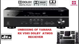 yamaha av reciever rxv585 demo [upl. by Simetra]