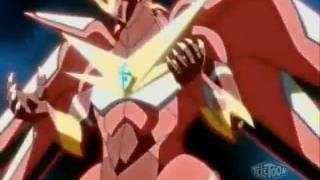 Bakugan Mechtanium Surge  Pyrus Titanium Dragonoid Evolution To Pyrus Fusion Dragonoid [upl. by Eelnodnarb]