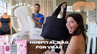 PACKING OUR HOSPTIAL BAGS FOR VBAC AFTER 2 C SECTIONS [upl. by Allehcram28]