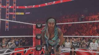 WWE 2K24 KayDen Carter vs Pyper Niven [upl. by Alegnaoj244]