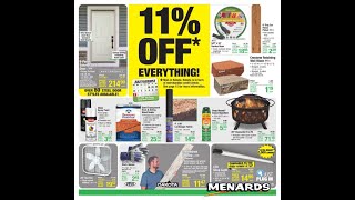 Menards 11 OFF Everything 0727202208072022Week 24 Ad Flyer MailIn After Rebate Deals Sale [upl. by Audre]