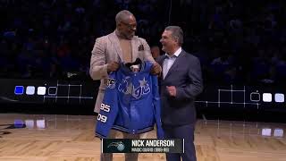 Nick Anderson Tribute Video amp On Court Recognition  Orlando Magic Legends [upl. by Odnamra36]