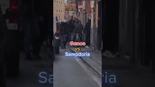 Street clashes before Genoa vs Sampdoria 2592024 Afernan21 [upl. by Kinch]