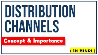 DISTRIBUTION CHANNELS IN HINDI  Concept Importance Types with Examples  Marketing Management ppt [upl. by Segroeg]