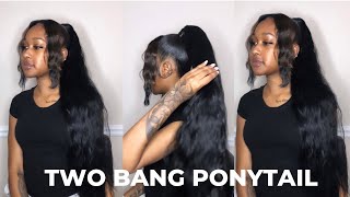 HOW TO TWO BANG PONYTAIL [upl. by Fogel]