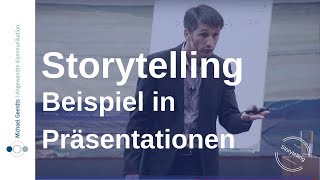 Storytelling Beispiel in Präsentationen  Michael Geerdts [upl. by Alexine143]