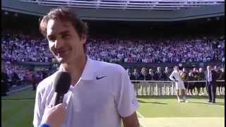 Roger Federer postmatch interview  Wimbledon 2014 [upl. by Gillman]