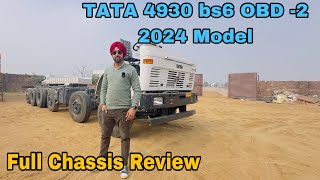 TATA 4930 BS6 2024 MODEL FULL CHASSIS REVIEW in HINDI  GILL TRUCK BODY [upl. by Leuqar548]