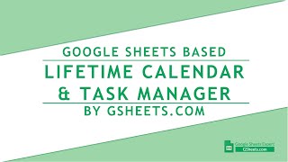 Google Sheets Calendar amp TasksEvents Manager [upl. by Kaela]