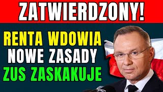 🚨UWAGA RENTA WDOWIA ZUS OGŁASZA NOWE ZASADY BĘDĄ TO NAJWIĘKSZE WYPŁATY DLA WDÓW OD STYCZNIA 2025 [upl. by Yemirej]