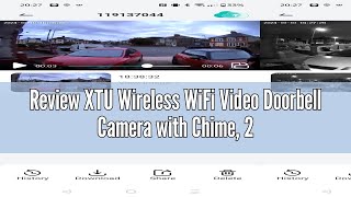 Review XTU Wireless WiFi Video Doorbell Camera with Chime 2K HD Smart Video Doorbell with Camera Ba [upl. by Klingel]