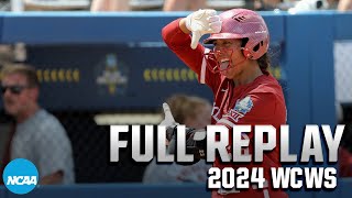 Oklahoma vs UCLA 2024 Womens College World Series  FULL REPLAY [upl. by Sivra]