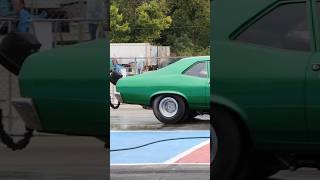 🐵👀 SCREAMING 10000 RPM CHEVY NOVA shorts car loud dragrace chevy [upl. by Loos]