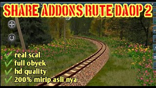 Share addons rute daop 2  Trainz railroad 2019 [upl. by Trenton]