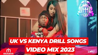 BEST OF UK vs KENYA DRILL SONGS VIDEO MIX BY DJ VESTUS FT WAKADINALICENTRAL CEEBURUKYLYN BOYZ [upl. by Brocklin]