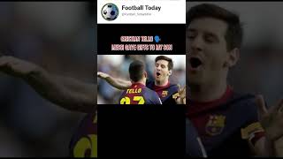 Cristian Tello talks about messi gave gifts to his son  messi shorts [upl. by Kciderf]