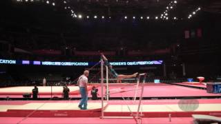 GOMEZ Ana Sofia GUA  2015 Artistic Worlds  Qualifications Uneven Bars [upl. by Twila785]