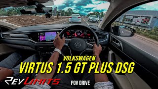 2024 VOLKSWAGEN VIRTUS  15L TSI GT PLUS  Narrow Road POV Drive 169  RevLimits [upl. by Harwilll]