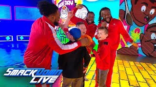 The New Day surprise three young WWE fans SmackDown Exclusive Jan 22 2019 [upl. by Goldsmith]