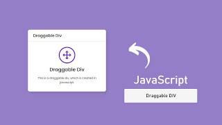 How to make Draggable Div Element in JavaScript [upl. by Canfield]