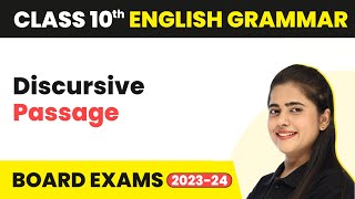 Discursive Passage Class 10 English  Class 10 CBSE Reading Comprehension Sample Que Paper 202223 [upl. by Ynnaf]