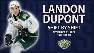 Landon DuPont vs Red Deer  Nov 11 2024  2027 NHL Draft [upl. by Younglove]