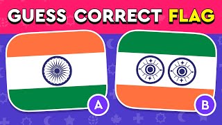 Guess the Correct Flag ✅  50 Country Flags Quiz  Easy Medium Hard Levels [upl. by Piwowar]