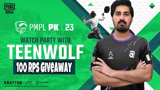 PMPL PAKISTAN FINALS DAY 1  100 RPs GIVEAWAY  TEENWOLF IS LIVE [upl. by Anafetse940]