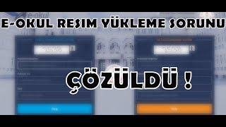 E OKUL RESMİ NASIL DEĞİŞTİRİLİR   E OKUL RESİM YÜKLEME SORUNU ÇÖZÜLDÜ  DETAYLI ANLATIM [upl. by Eojyllib]