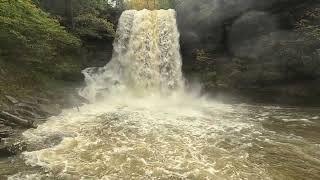 Cascade Falls Closer View Virginia [upl. by Sirob953]