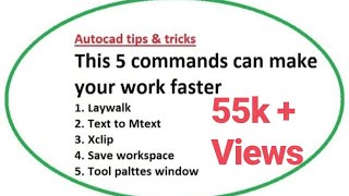 Make your work faster with this shortcuts in Autocad [upl. by Aimej]