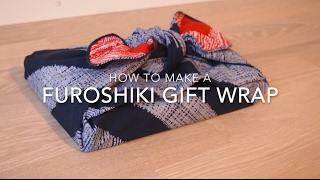 Instructions How To Make A Furoshiki Gift Wrap [upl. by Dee556]