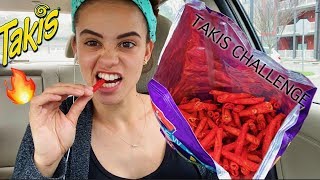 TAKIS CHALLENGE BIG BAG Eating Sounds [upl. by Haidabo]