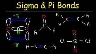 Sigma and Pi Bonds Explained Basic Introduction Chemistry [upl. by Eihtak]